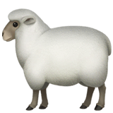 Овца Эмодзи на Apple macOS и iOS iPhone
