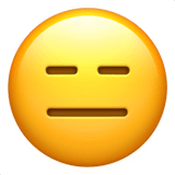 😑 Expressionless Face Emoji on Apple macOS and iOS iPhones