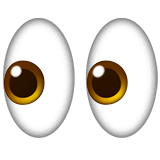 👀 Глаза Эмодзи на Apple macOS и iOS iPhone