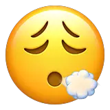 😮‍💨 Face exhaling Emoji on Apple macOS and iOS iPhones