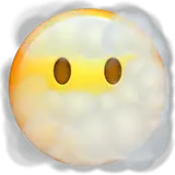Face in clouds on Apple