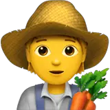 🧑‍🌾 Agricoltore Emoji su Apple macOS e iOS iPhones