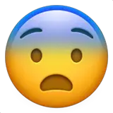 😨 Fearful Face Emoji on Apple macOS and iOS iPhones