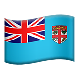 🇫🇯 Flag: Fiji Emoji on Apple macOS and iOS iPhones