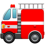 🚒 Camion de pompiers Émoji sur Apple macOS et iOS iPhones