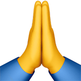 🙏 Folded Hands Emoji on Apple macOS and iOS iPhones