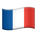 Flag: France Emoji on Apple macOS and iOS iPhones