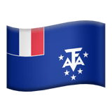 फ़्रेंच दक्षिणी क्षेत्र का झंडा on Apple