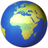 Globus mit Europa und Afrika Emoji auf Apple macOS und iOS iPhones