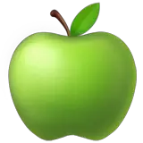 🍏 Зеленое яблоко Эмодзи на Apple macOS и iOS iPhone