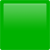 🟩 Quadrado verde Emoji nos Apple macOS e iOS iPhones