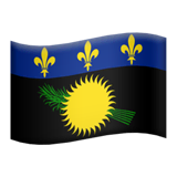 Flag: Guadeloupe Emoji on Apple macOS and iOS iPhones