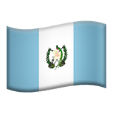 Flagge von Guatemala Emoji auf Apple macOS und iOS iPhones