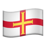 🇬🇬 Flagge von Guernsey Emoji auf Apple macOS und iOS iPhones
