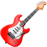 🎸 Guitarra Emoji en Apple macOS y iOS iPhones