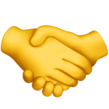 Handshake Emoji on Apple macOS and iOS iPhones