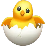 Hatching Chick Emoji on Apple macOS and iOS iPhones