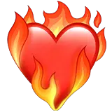 ❤️‍🔥 Сердце в огне Эмодзи на Apple macOS и iOS iPhone