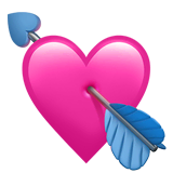 Heart With Arrow Emoji on Apple macOS and iOS iPhones