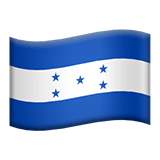 Flag: Honduras Emoji on Apple macOS and iOS iPhones