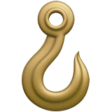 🪝 Hook Emoji on Apple macOS and iOS iPhones