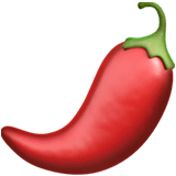 Hot Pepper Emoji on Apple macOS and iOS iPhones