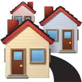 🏘️ Houses Emoji on Apple macOS and iOS iPhones