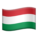 Flag: Hungary Emoji on Apple macOS and iOS iPhones