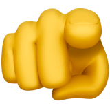 🫵 Dedo índice apuntándote a ti Emoji en Apple macOS y iOS iPhones