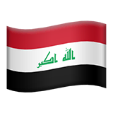 Bandera de Irak en Apple macOS y iOS iPhones