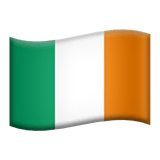 Bandeira da Irlanda nos iOS iPhones e macOS da Apple
