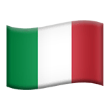 Flag: Italy Emoji on Apple macOS and iOS iPhones