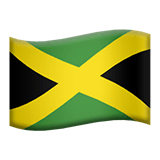 🇯🇲 Drapeau de la Jamaïque Émoji sur Apple macOS et iOS iPhones