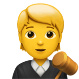 Richter(in) Emoji auf Apple macOS und iOS iPhones
