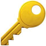 Schlüssel Emoji auf Apple macOS und iOS iPhones