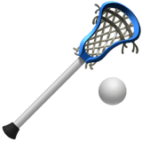 🥍 Mazza e palla da lacrosse Emoji su Apple macOS e iOS iPhones