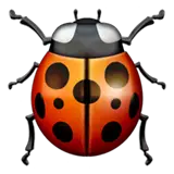 Lady Beetle Emoji on Apple macOS and iOS iPhones