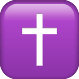 ✝️ Cruz latina Emoji nos Apple macOS e iOS iPhones