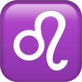 ♌ Segno Zodiacale Del Leone Emoji su Apple macOS e iOS iPhones