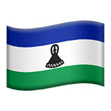 🇱🇸 Drapeau du Lesotho Émoji sur Apple macOS et iOS iPhones