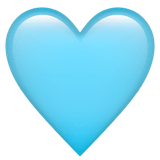 🩵 Light Blue Heart Emoji on Apple macOS and iOS iPhones