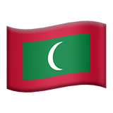 Flag: Maldives Emoji on Apple macOS and iOS iPhones