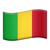 Flagge von Mali Emoji auf Apple macOS und iOS iPhones