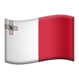 Flag: Malta Emoji on Apple macOS and iOS iPhones