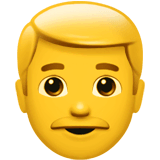 👨 Mann Emoji auf Apple macOS und iOS iPhones