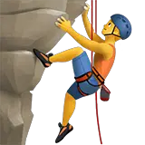 Man Climbing on Apple