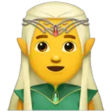 Man Elf Emoji on Apple macOS and iOS iPhones