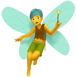 Man Fairy Emoji on Apple macOS and iOS iPhones