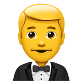 Man In Tuxedo Emoji on Apple macOS and iOS iPhones