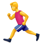 🏃‍♂️ Uomo che corre Emoji su Apple macOS e iOS iPhones